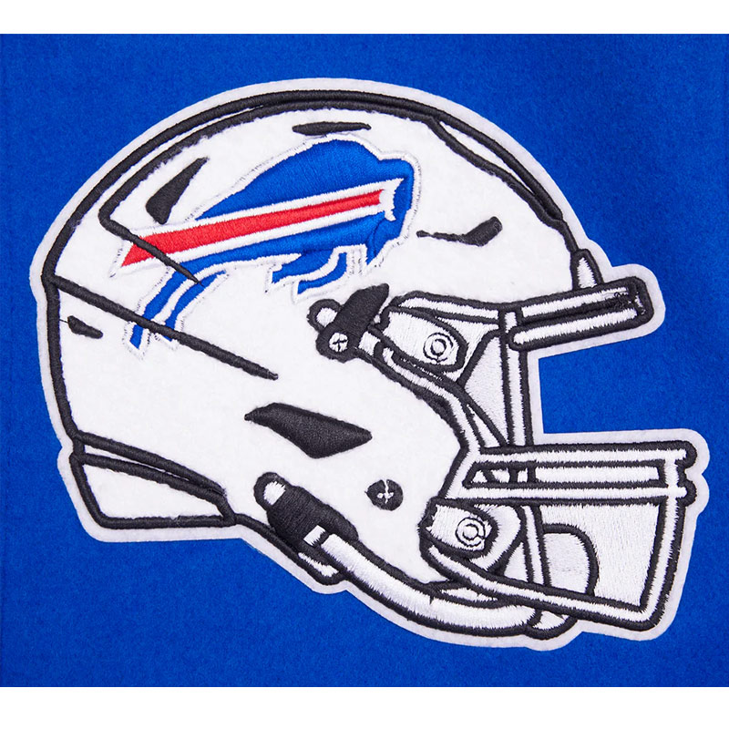 Buffalo Bills Mashup Rib Varsity Wool/Leather Jacket - Image 7