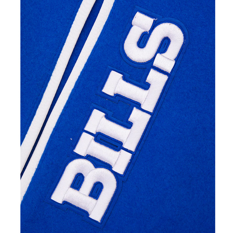 Buffalo Bills Mashup Rib Varsity Wool/Leather Jacket - Image 8