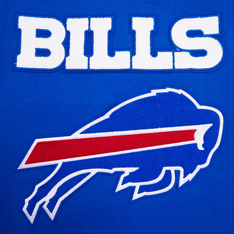 Buffalo Bills Mashup Rib Varsity Wool/Leather Jacket - Image 9