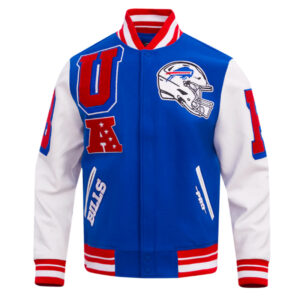 Buffalo Bills Mashup Rib Varsity Wool/Leather Jacket