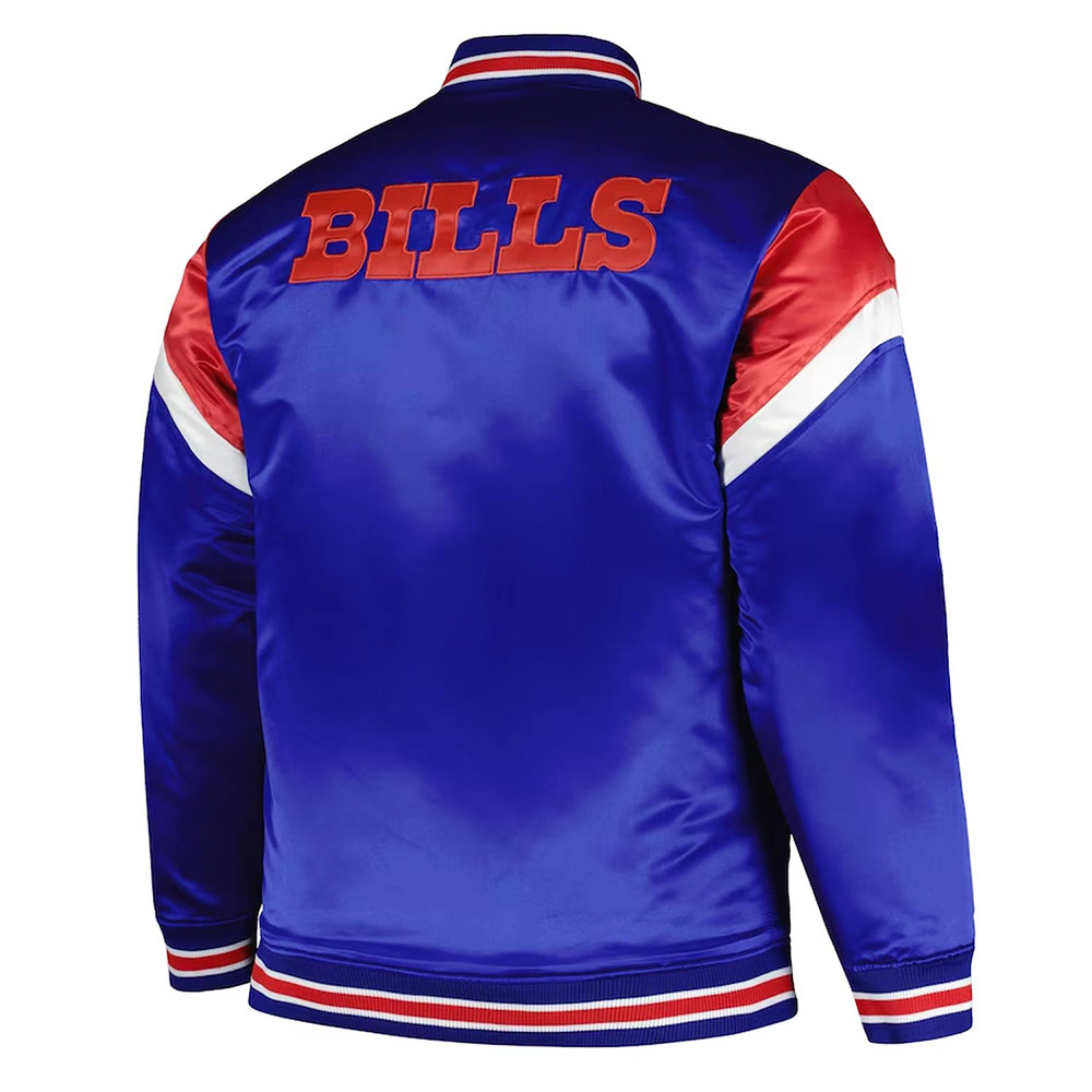 Buffalo Bills Midweight Royal Satin Jacket - Image 2