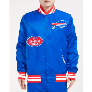Buffalo Bills Old English Classic Rib Satin Jacket