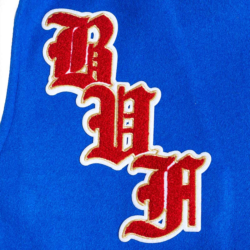 Buffalo Bills Prep Varsity Wool/Leather Jacket - Image 5