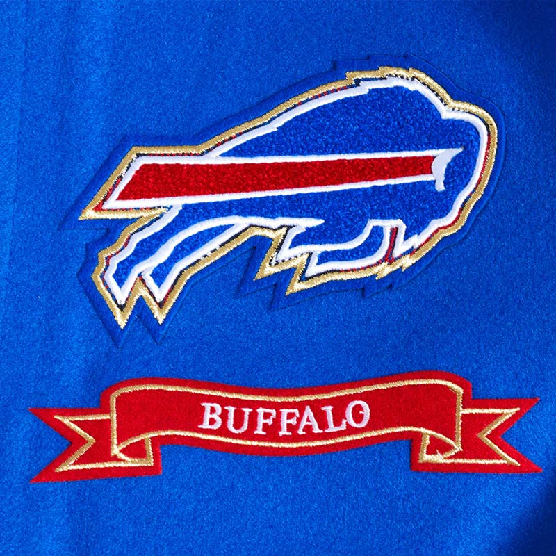 Buffalo Bills Prep Varsity Wool/Leather Jacket - Image 6