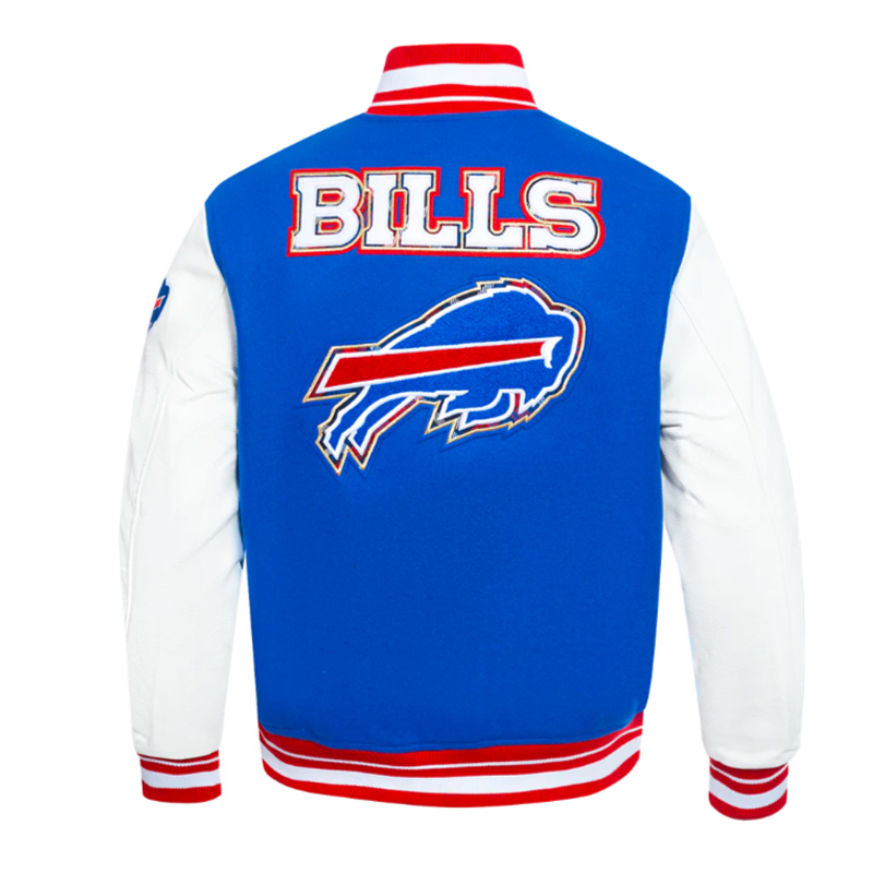 Buffalo Bills Prep Varsity Wool/Leather Jacket - Image 2