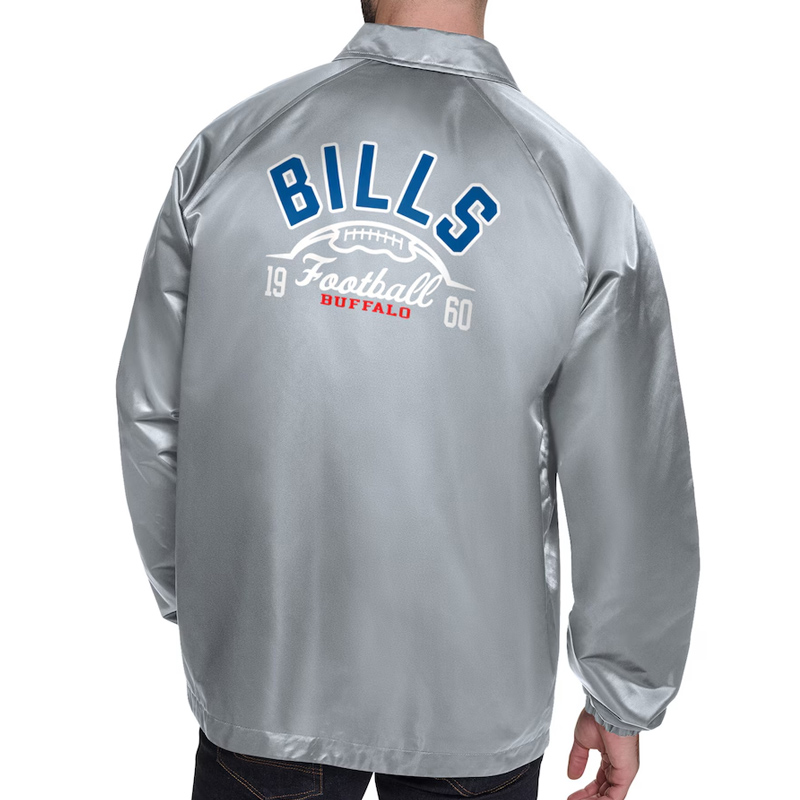 Buffalo Bills Retro Logo Coaches Jacket - Image 6