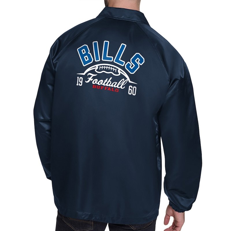 Buffalo Bills Retro Logo Coaches Jacket - Image 4