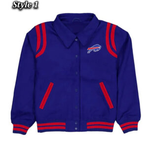 Buffalo Bills Sport Night Teddy Varsity Jacket