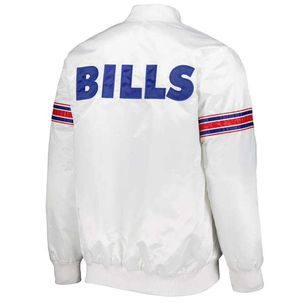 Buffalo Bills The Power Forward White Satin Jacket - Image 2