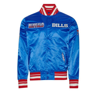 Buffalo Bills Turn It Up M Classic Rib Royal Satin Jacket