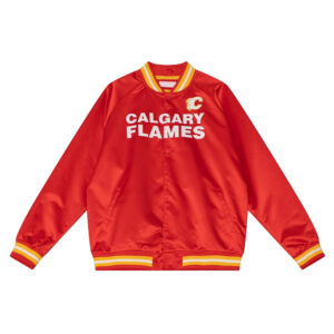 Calgary Flames Red Lightweight Satin Jacket