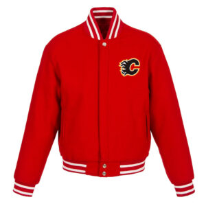 Calgary Flames Red Domestic Varsity Jacket