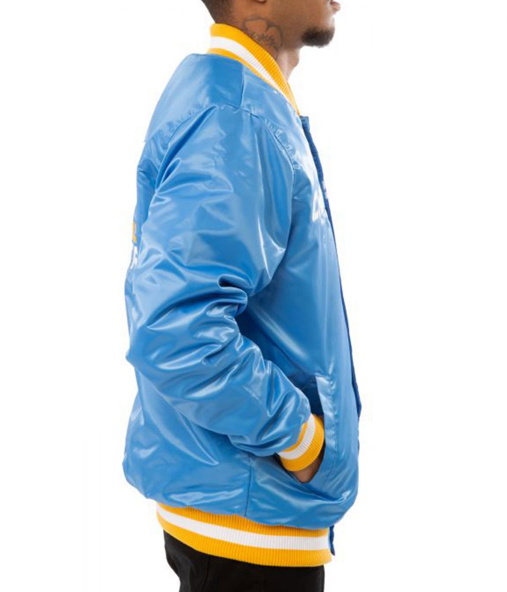 Chargers LA Bomber Blue/White Jacket - Image 4