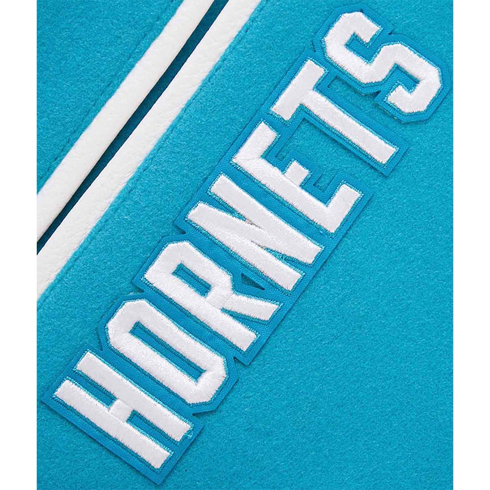 Charlotte Hornets 2023/24 City Edition Teal Varsity Jacket - Image 6