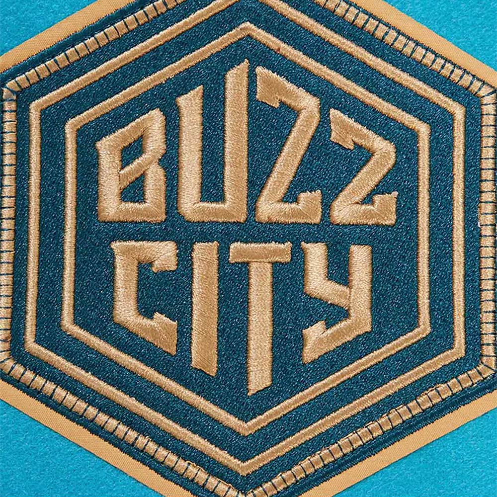 Charlotte Hornets 2023/24 City Edition Teal Varsity Jacket - Image 7