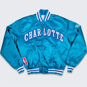 90's Charlotte Hornets Bomber Jacket