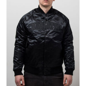 Charlotte Hornets Black Tonal Satin Jacket