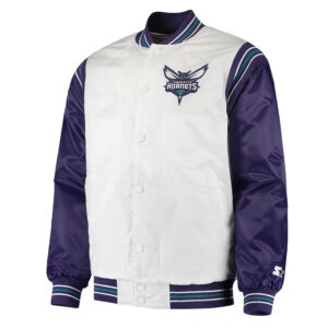 The Enforcer Charlotte Hornets Varsity Satin Jacket
