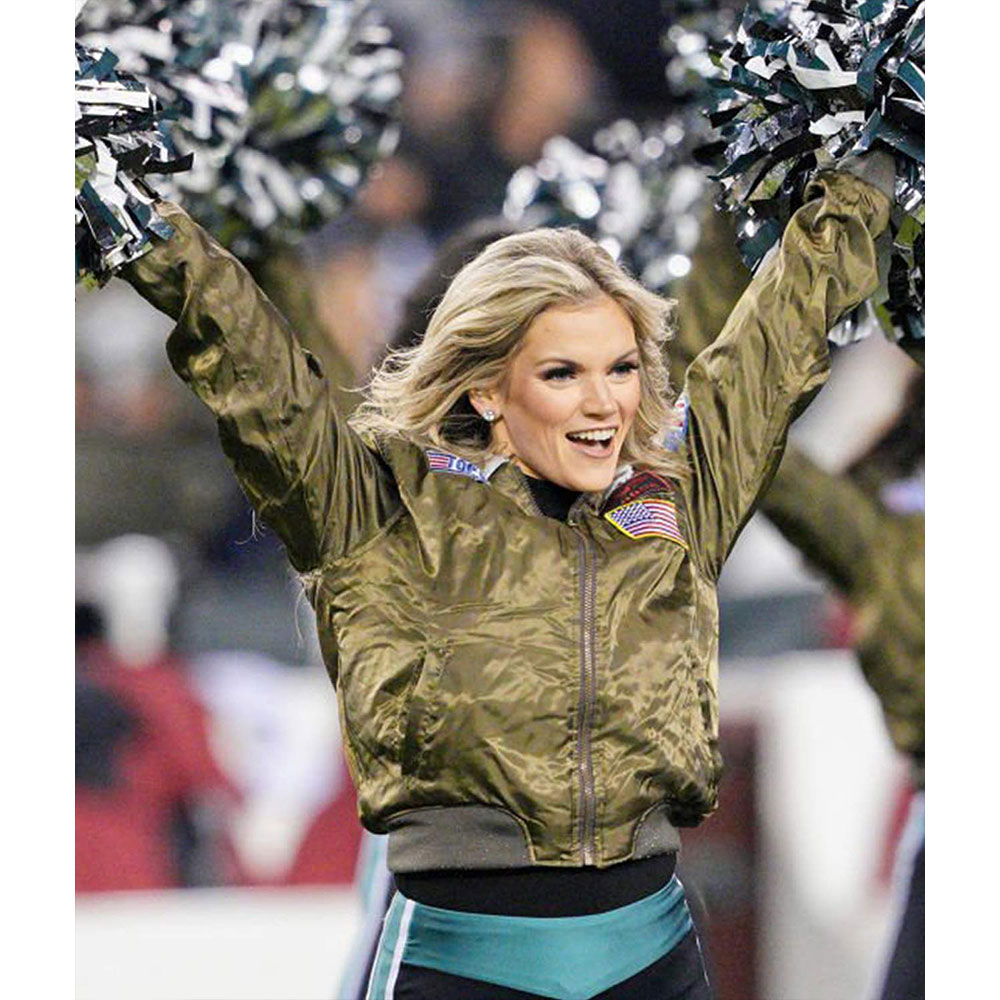 Top Gun Philadelphia Eagles Cheerleaders Jacket - Image 5