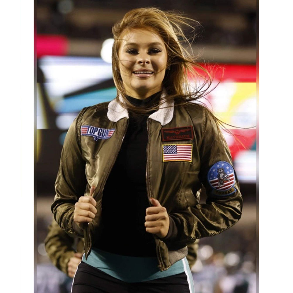 Top Gun Philadelphia Eagles Cheerleaders Jacket - Image 2