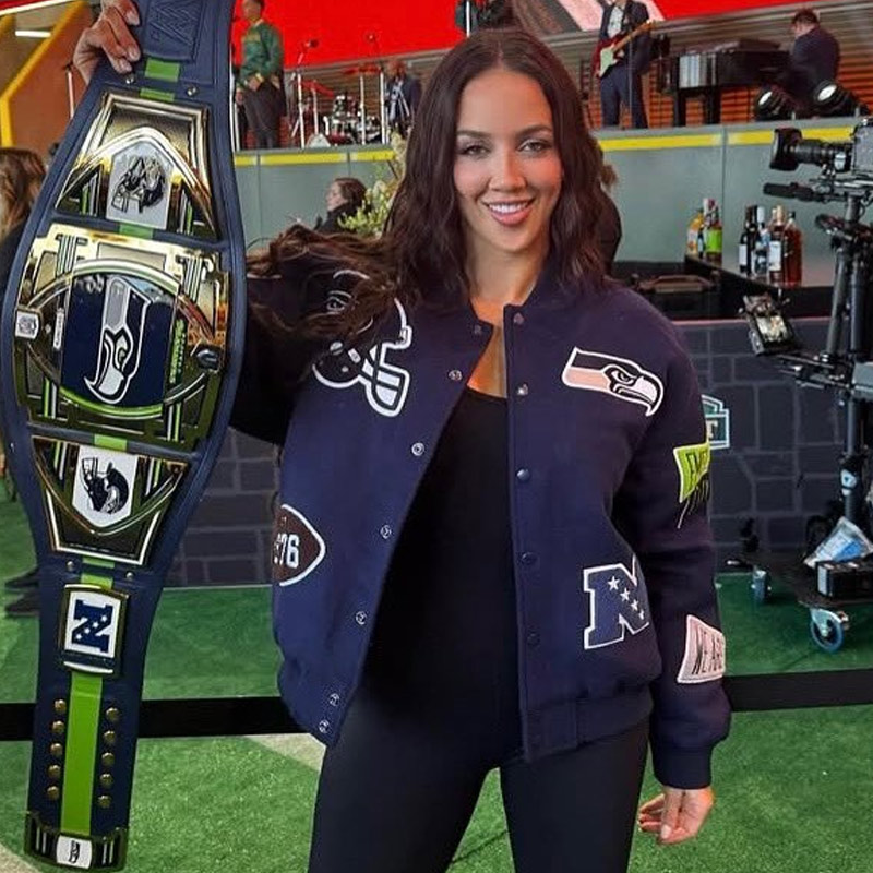 Chelsea Green Seattle Seahawks Varsity Jacket