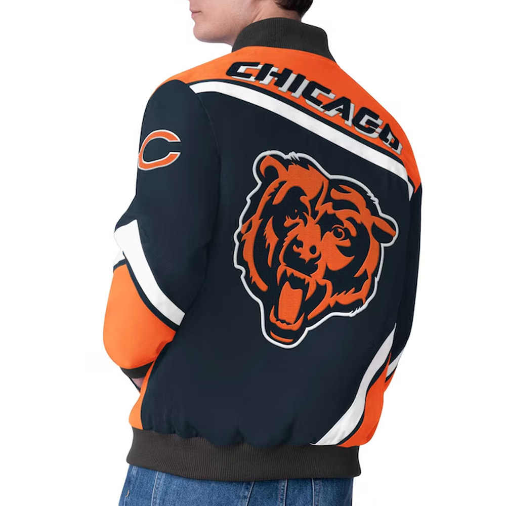Chicago Bears Maximum Racing Navy Jacket - Image 2