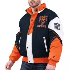 Chicago Bears Pro Player Tape Full-Zip Hoodie Jacket