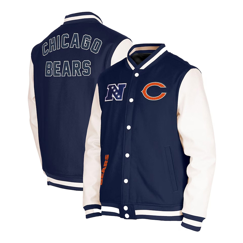 Chicago Bears Third Down Varsity Jacket - Image 3