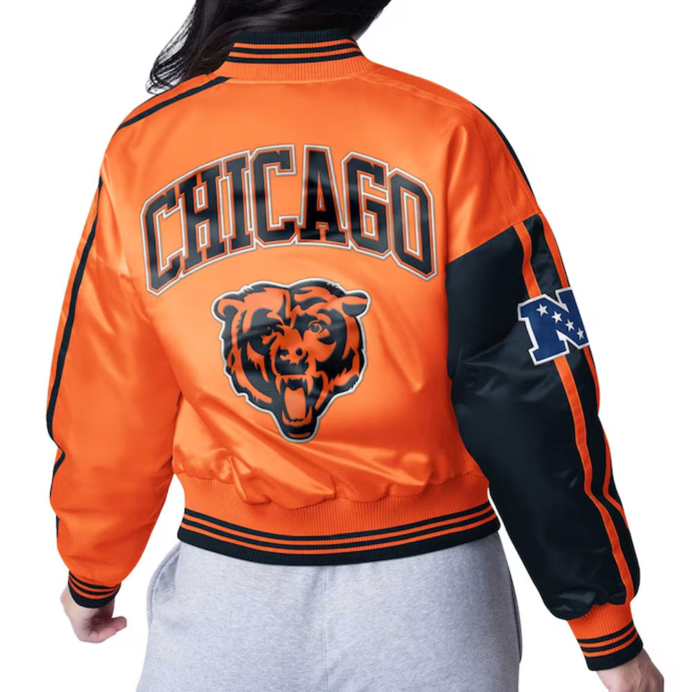 Chicago Bears Zone Blitz Navy/Orange Jacket - Image 2