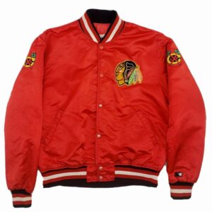 Starter Bomber Chicago Blackhawks 80's Satin Jacket