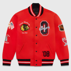 OVO Chicago Blackhawks Varsity Jacket