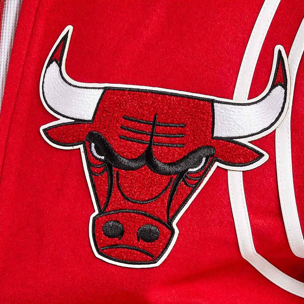 Chicago Bulls 6X Champs Red Varsity Wool Jacket - Image 3