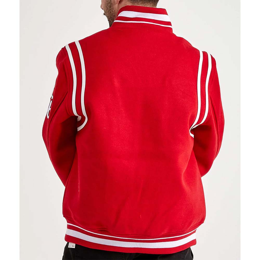 Chicago Bulls 6X Champs Red Varsity Wool Jacket - Image 2