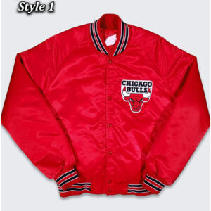 80's Chicago Bulls Red Bomber Jacket