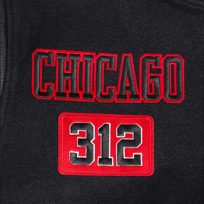 Chicago Bulls Area Code Classic Rib Varsity Jacket - Image 5
