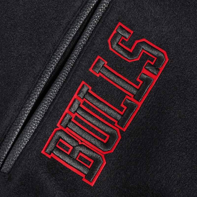 Chicago Bulls Area Code Classic Rib Varsity Jacket - Image 9