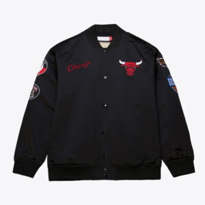 Chicago Bulls Black Out Satin Jacket