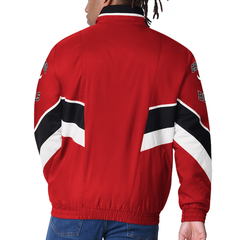 Chicago Bulls Captain Red Varsity Satin Jacket - Image 2