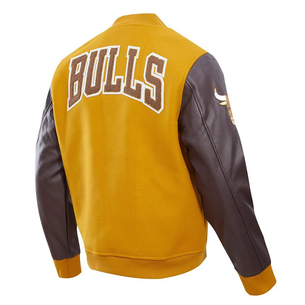Classic Chicago Bulls Varsity Wool/Leather Jacket - Image 14