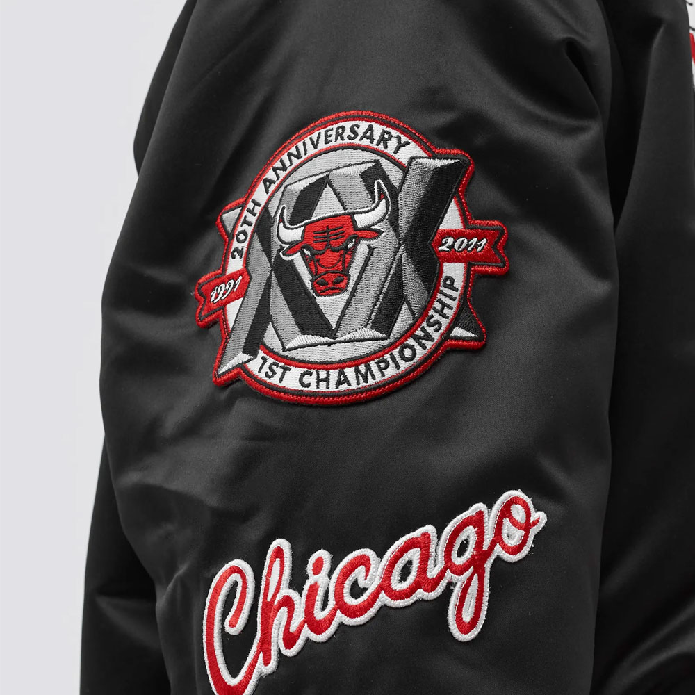 Chicago Bulls Flight Satin Jacket - Image 10