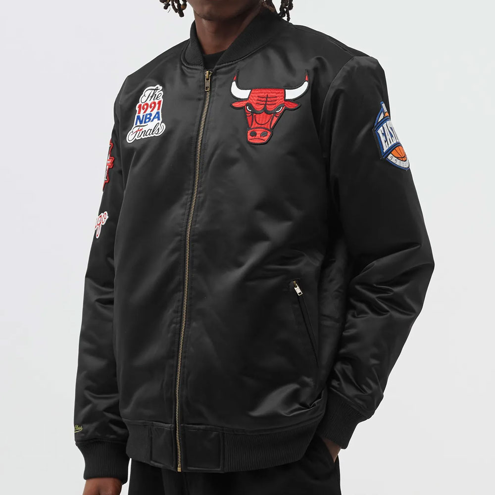 Chicago Bulls Flight Satin Jacket - Image 4
