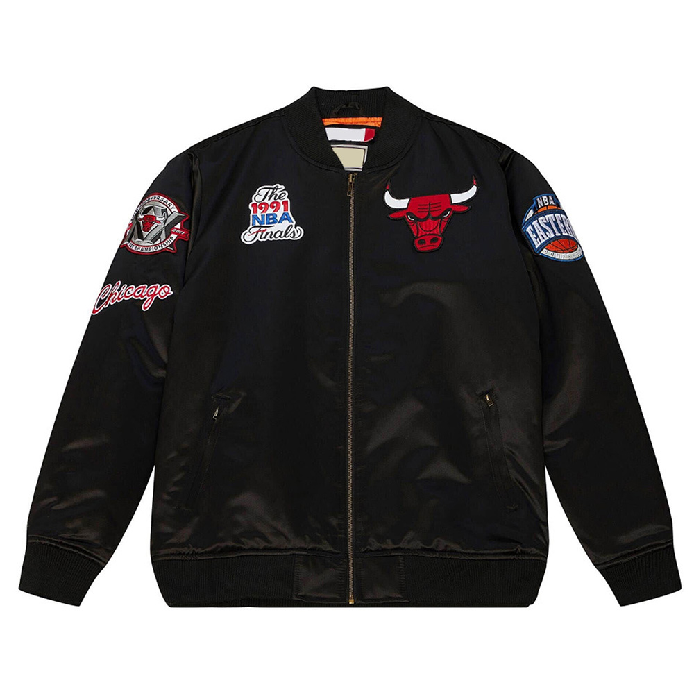 Chicago Bulls Flight Satin Jacket - Image 11