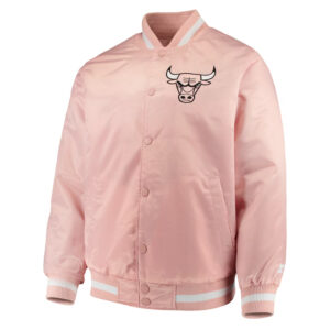 Chicago Bulls Pink Satin Jacket