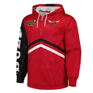 Chicago Bulls Undeniable Red Full-Zip Windbreaker Jacket