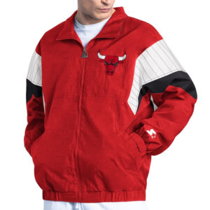Chicago Bulls Yard Line Red Full-Zip Jacket