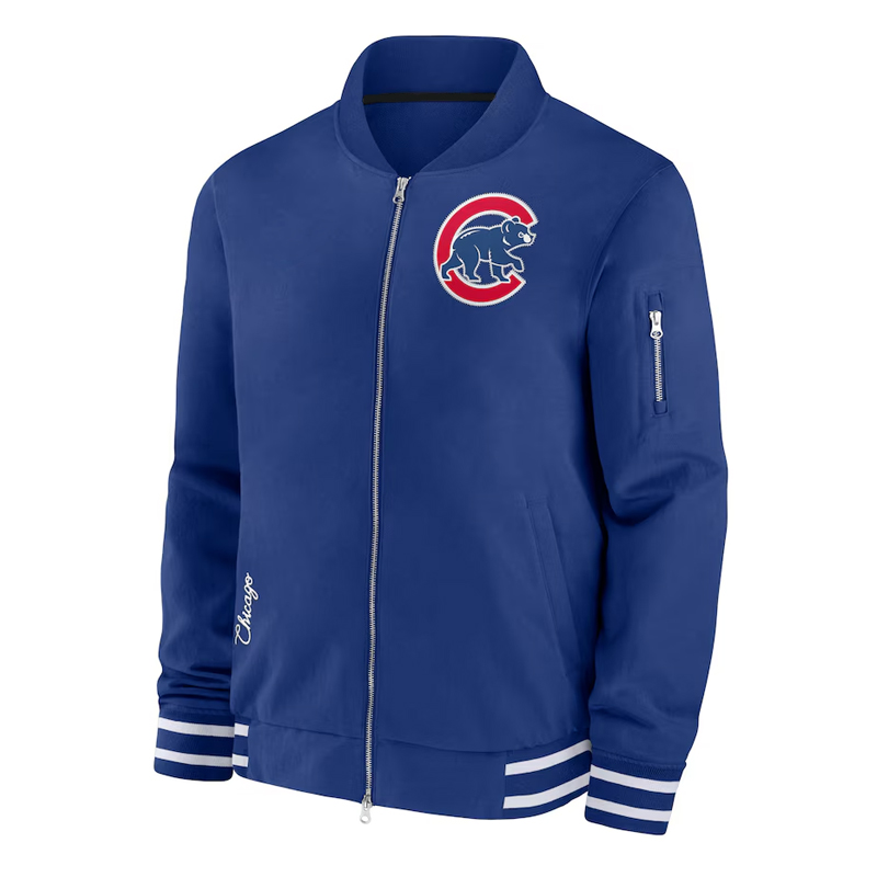 Chicago Cubs Collection Dugout Royal Bomber Jacket