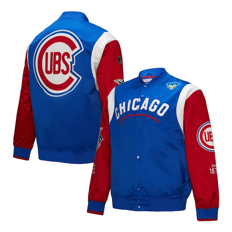 Chicago Cubs Cooperstown Team Origins Satin Jacket - Image 3