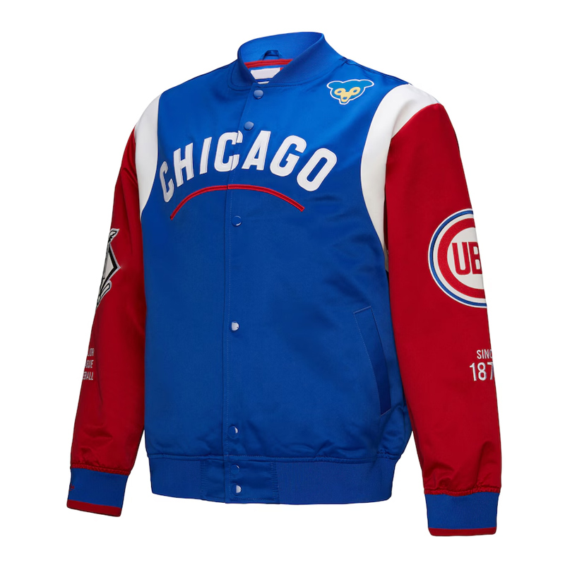 Chicago Cubs Cooperstown Team Origins Satin Jacket