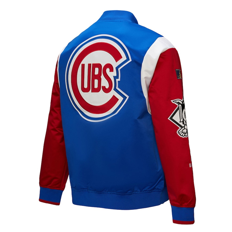 Chicago Cubs Cooperstown Team Origins Satin Jacket - Image 2