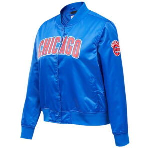 Chicago Cubs Royal Full-Snap Satin Jacket
